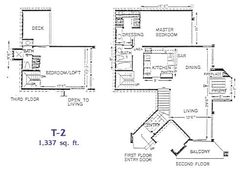 Harborwalk Condos Floorplan Plan T-2